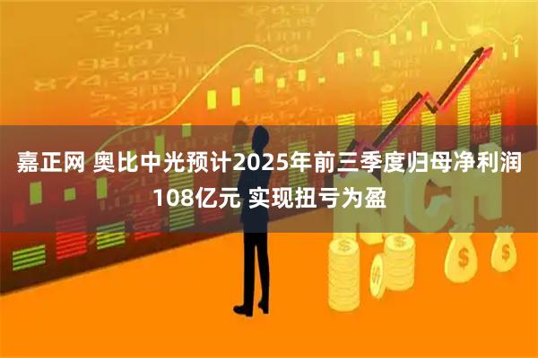 嘉正网 奥比中光预计2025年前三季度归母净利润108亿元 实现扭亏为盈